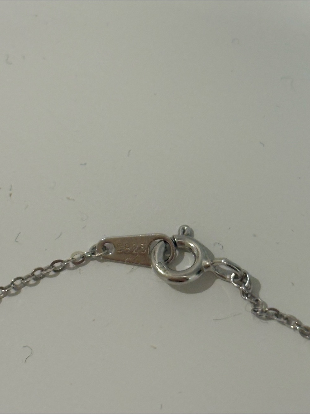 Sterling Silver Pink Crystal Heart Necklace and Earring Set - Picture 4 of 4